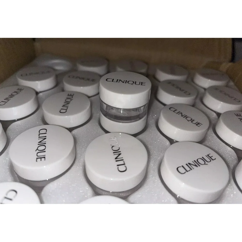 NEW Clinique 4ML- 450 Jars- Makeup Dramming Jars w/Cap Assembled Count Case
